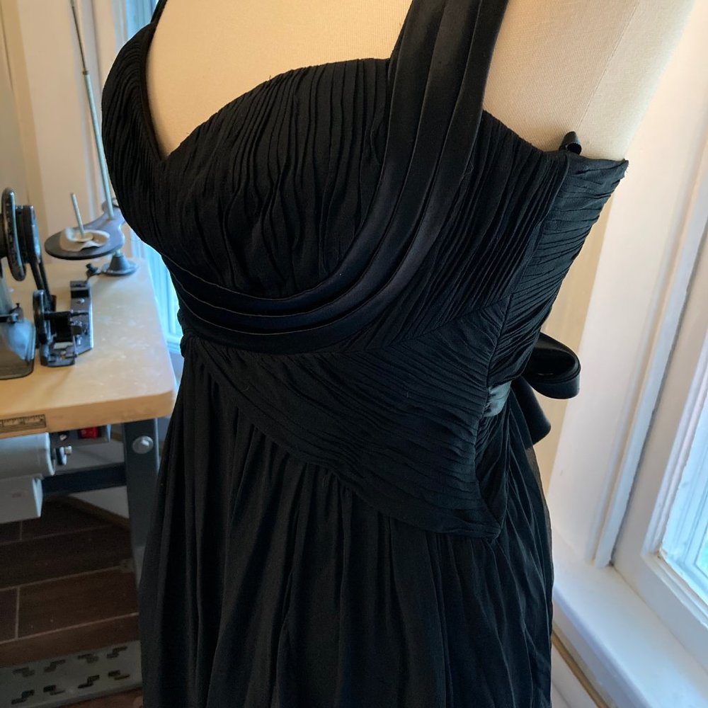 Gorgeous Shelf Bust Vintage Style Silk Dress - Picture 2 of 6